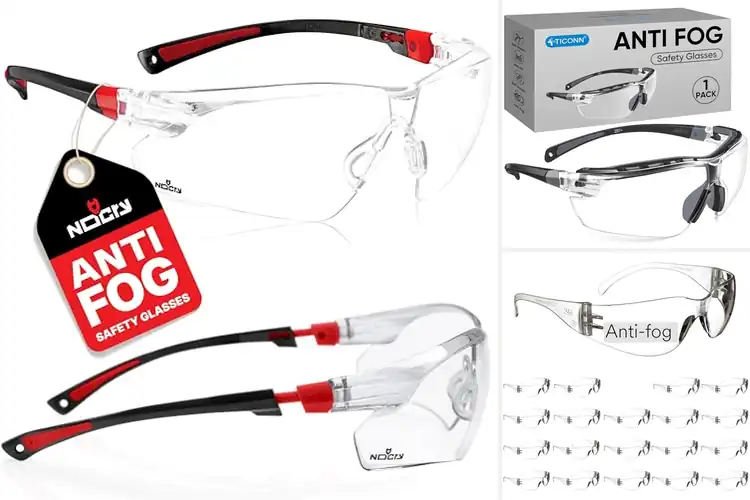 Detailed view of Best Anti Fog Safety Glasses