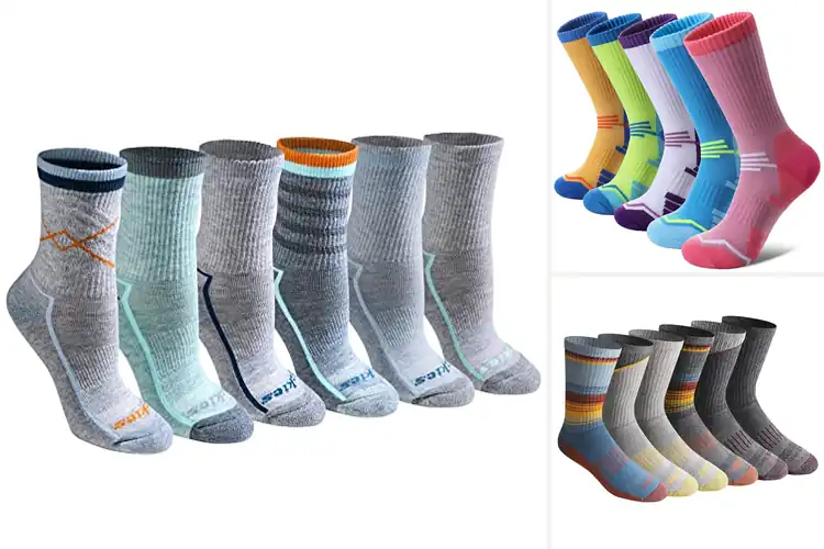 Detailed view of Best Crew Hiking Socks