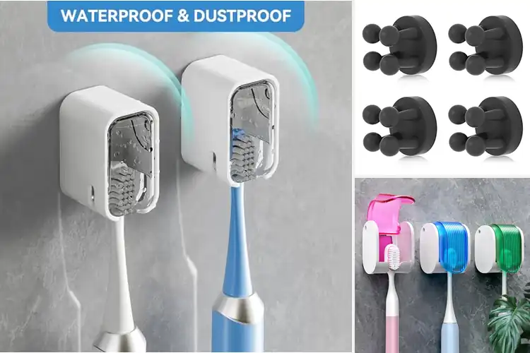 Detailed view of Best Easy Install Toothbrush Holders