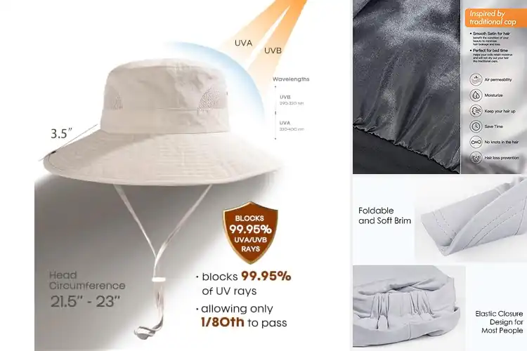 Detailed view of Best Hair-Protection Hats