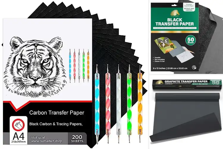 Detailed view of Best Non-Tmudging Carbon Ink Papers