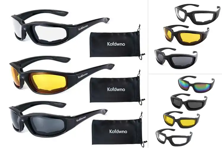 Detailed view of Best Padded Motorcycle Glasses