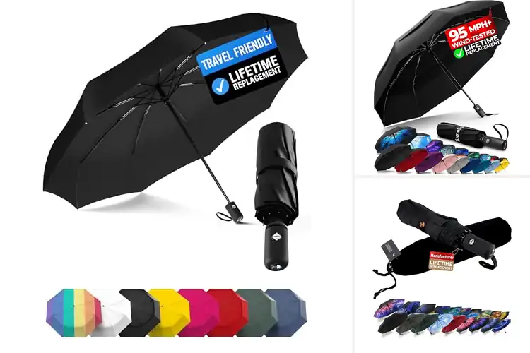 Detailed view of Best Travel Umbrellas : Stay Dry in Style