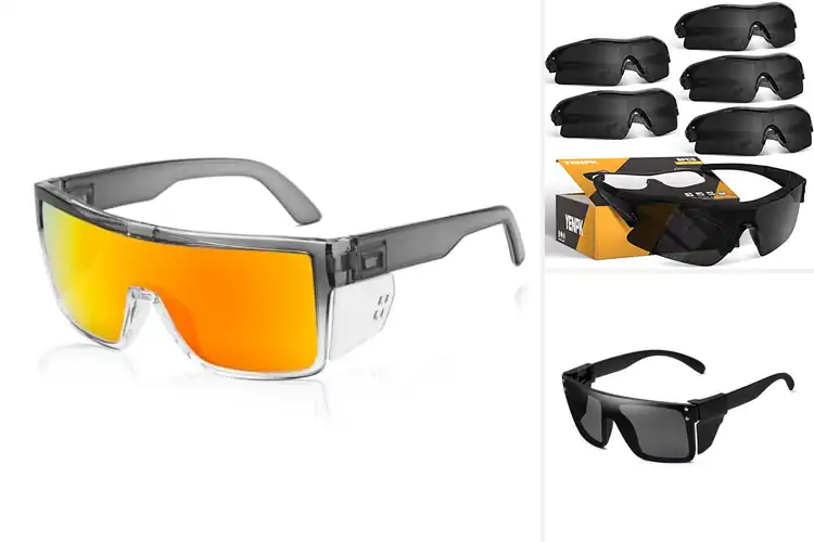 Detailed view of Best UV400 Safety Sunglasses